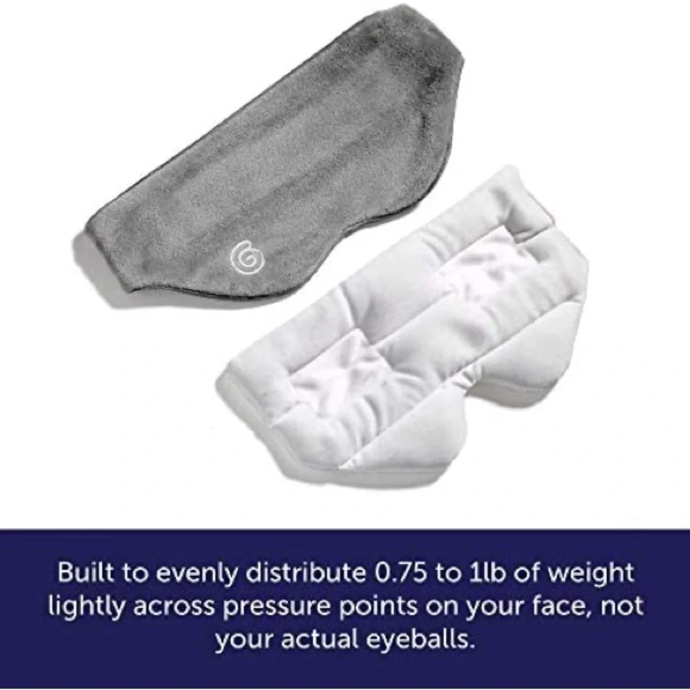 Gravity Weighted Sleep Mask Gray — NWOT
